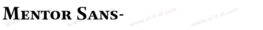 Mentor Sans字体转换